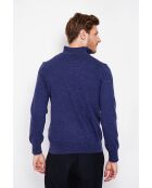 Pull col camionneur bleu nuit