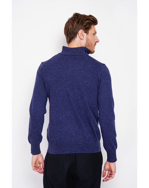 Pull col camionneur bleu nuit