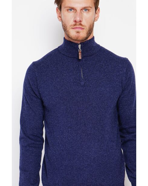 Pull col camionneur bleu nuit