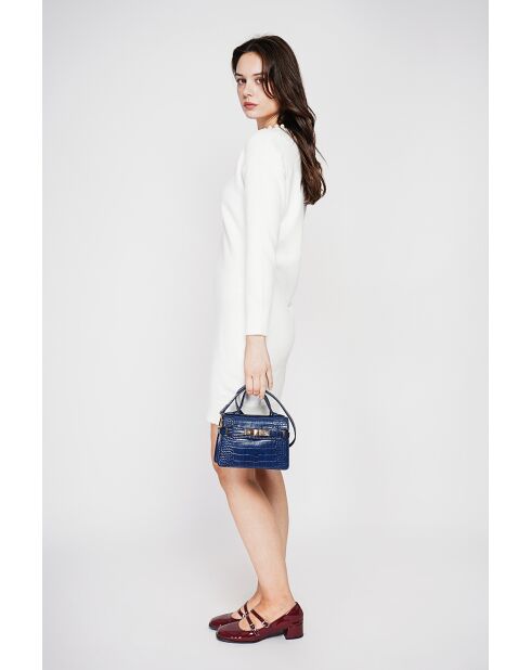 Robe col perle naturel