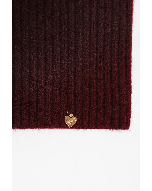 Girocollo bordeaux in misto cashmere a 7 fili