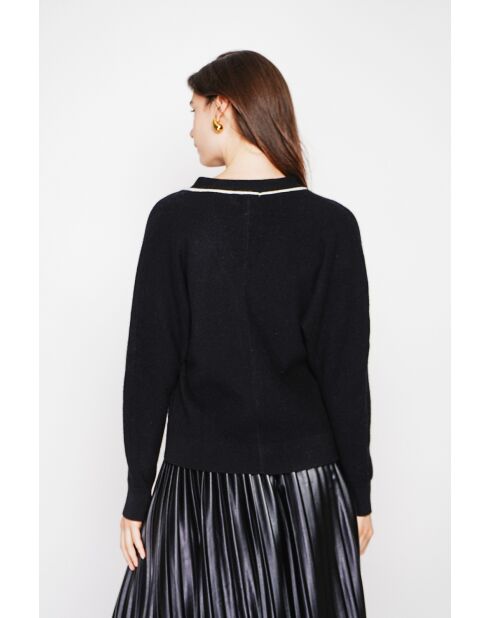 Pull col V noir