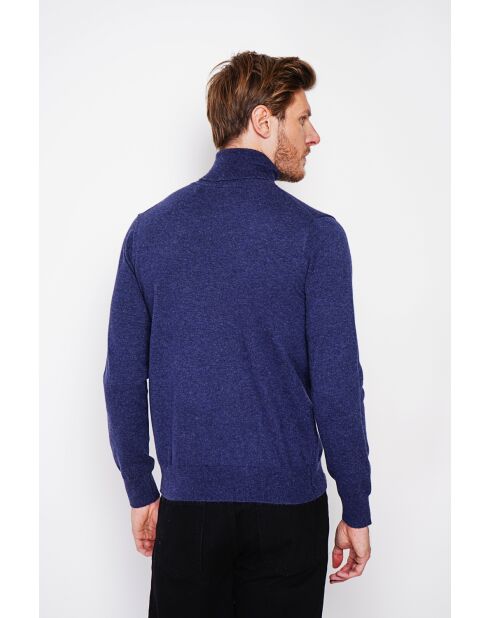 Pull col roulé bleu nuit
