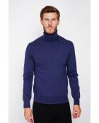 Pull col roulé bleu nuit
