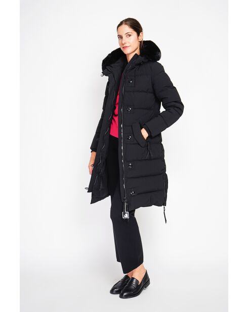 Doudoune longue noire