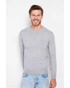 Pull col ras de cou flanelle
