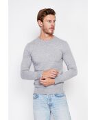 Pull col ras de cou flanelle