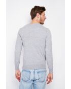 Pull col ras de cou flanelle
