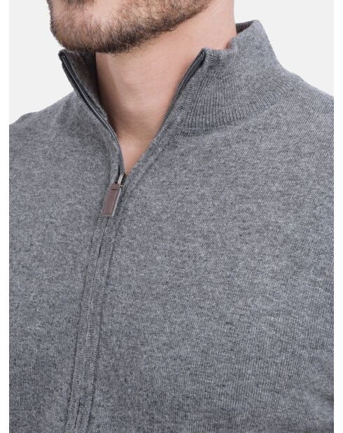 Gilet zippé classique loup