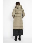 Doudoune longue kaki