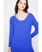 Robe col perlé royal