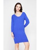 Robe col perlé royal