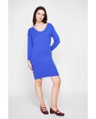 Robe col perlé royal