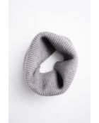 Gargantilla en mezcla de cachemir y franela acanalada