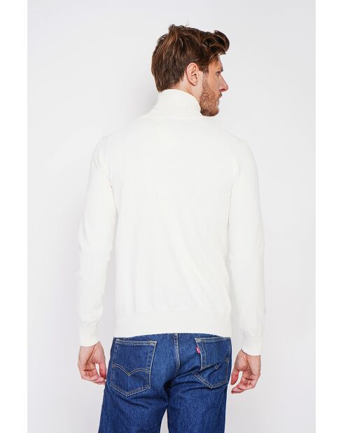 Pull col roulé naturel