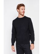 Pull col ras de cou noir