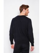 Pull col ras de cou noir