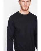 Pull col ras de cou noir