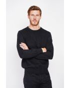 Pull col ras de cou noir