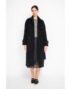 Manteau en Laine mélangé noir