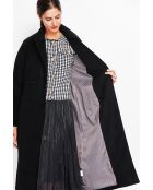 Manteau en Laine mélangé noir