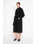 Manteau en Laine mélangé noir