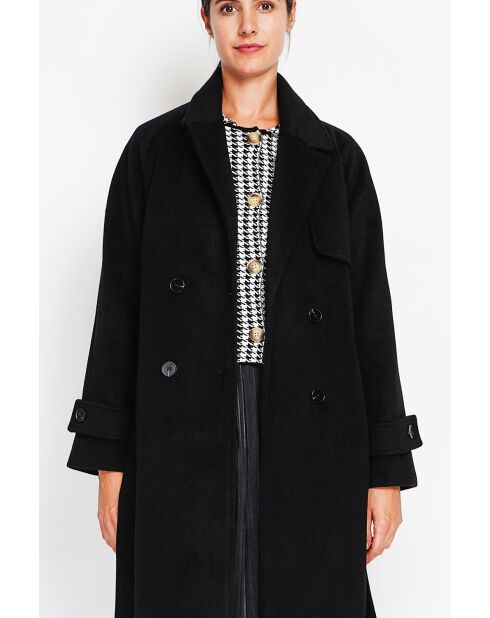 Manteau en Laine mélangé noir
