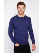Pull col ras de cou bleu nuit