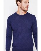 Pull col ras de cou bleu nuit