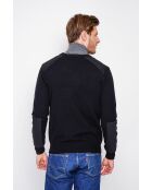 Pull col rond noir