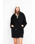 Manteau en Laine mélangée noir