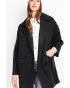 Manteau en Laine mélangée noir