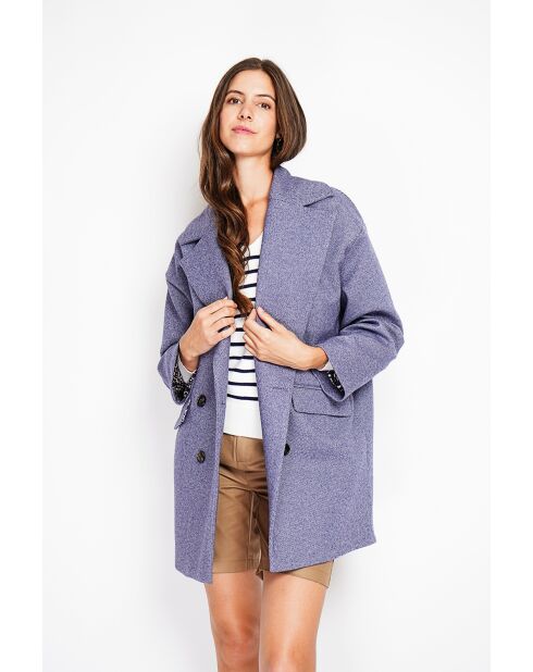 Manteau en Laine mélangée loup