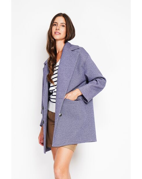 Manteau en Laine mélangée loup