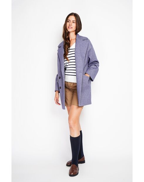 Manteau en Laine mélangée loup