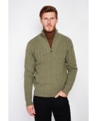 Pull col camionneur kaki