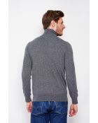 Pull col roulé loup