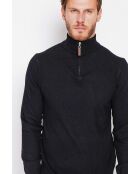 Pull col camionneur noir