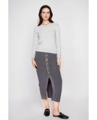 Pull col rond classique givre