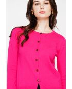 Gilet col ras du cou fushia