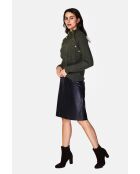 Pull Encolure montante kaki