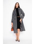 Manteau en Laine mélangée loup