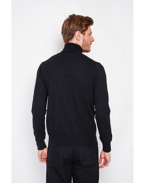 Pull col roulé noir