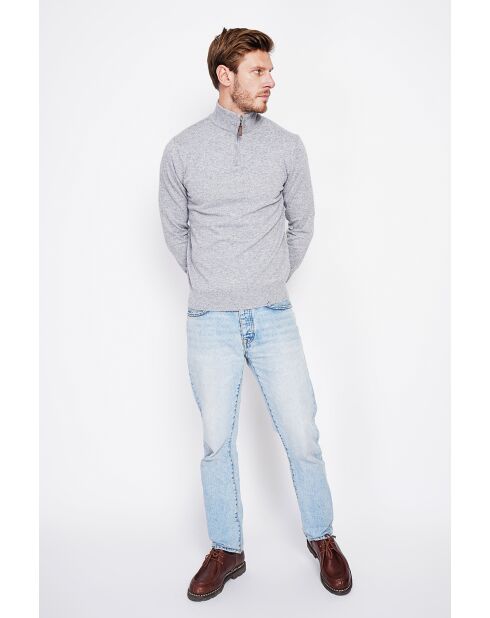 Pull col camionneur flanelle