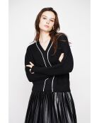 Pull col V noir