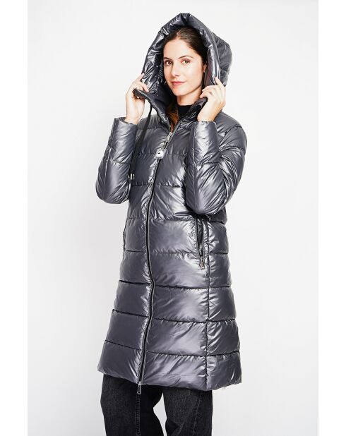 Doudoune longue loup