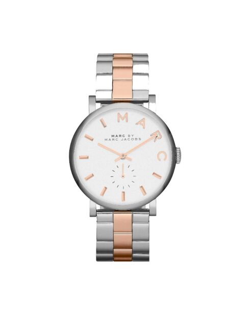 Montre Femme en Acier argenté/rose doré