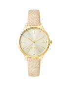 Montre Femme en Cuir beige