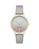 Montre Femme en Cuir grise
