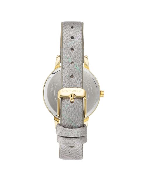 Montre Femme en Cuir grise